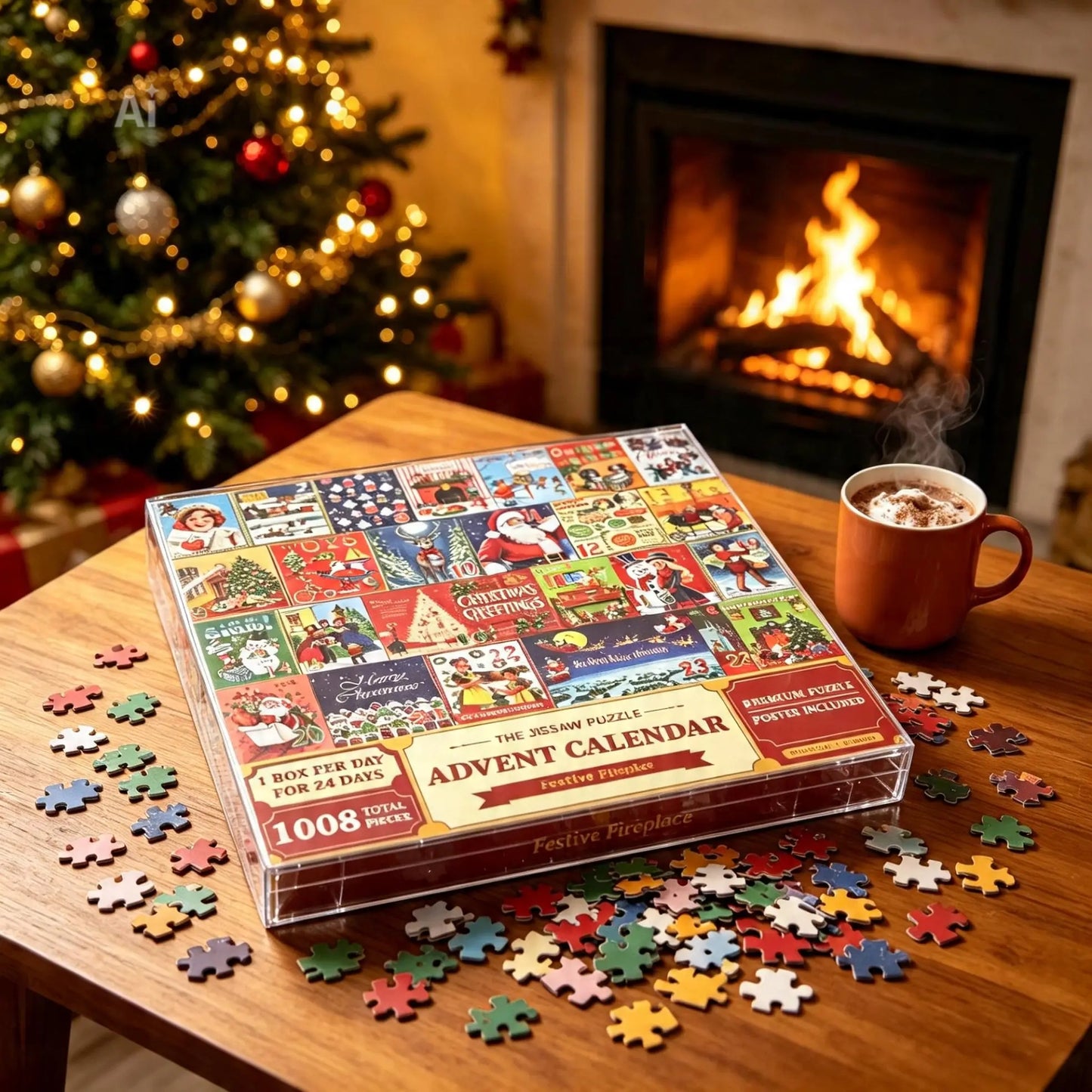 Christmas advent jigsaw puzzle