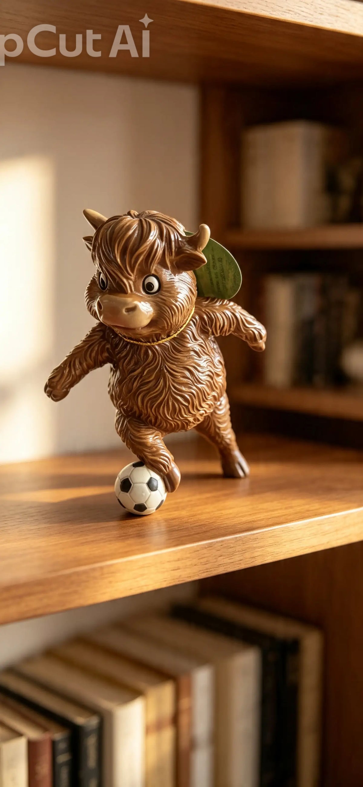 Football Highland cow