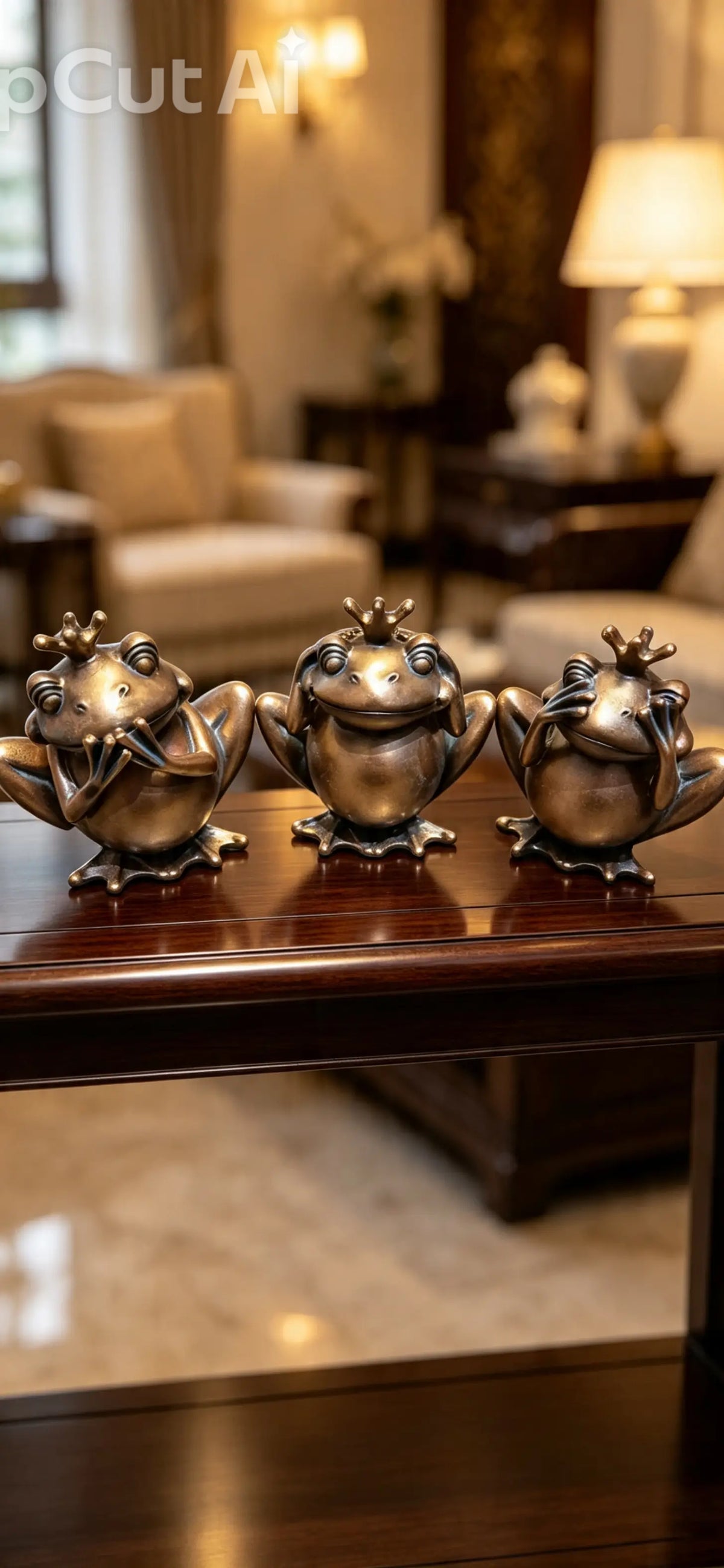See no evil set of 3 frogs
