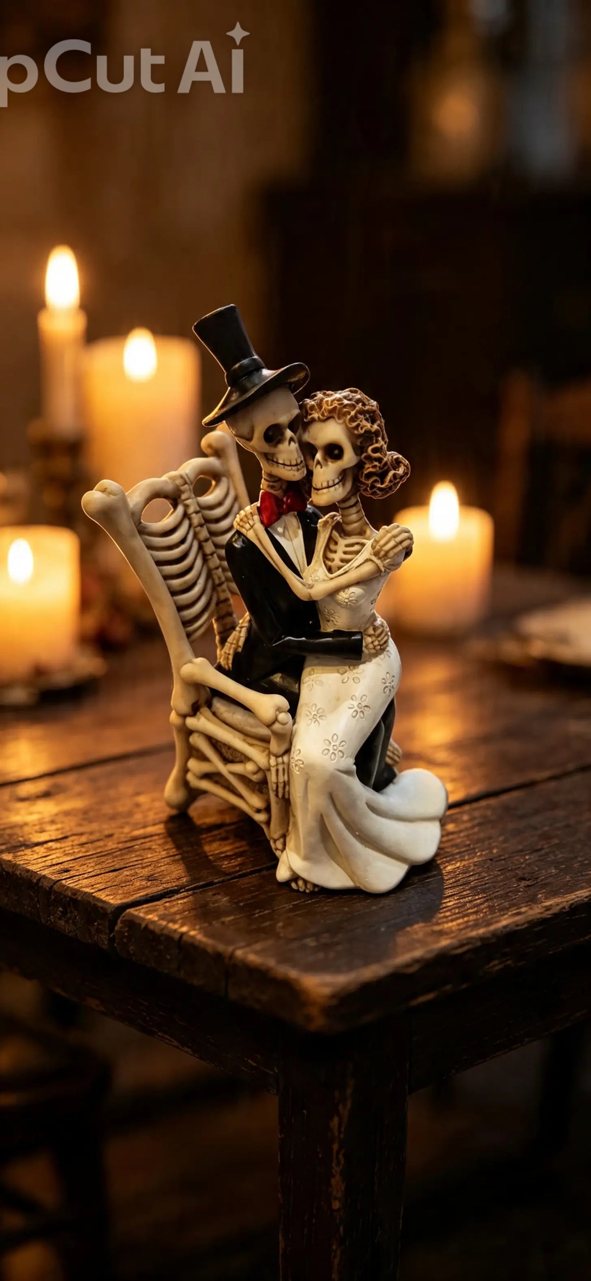Gothic bride and groom