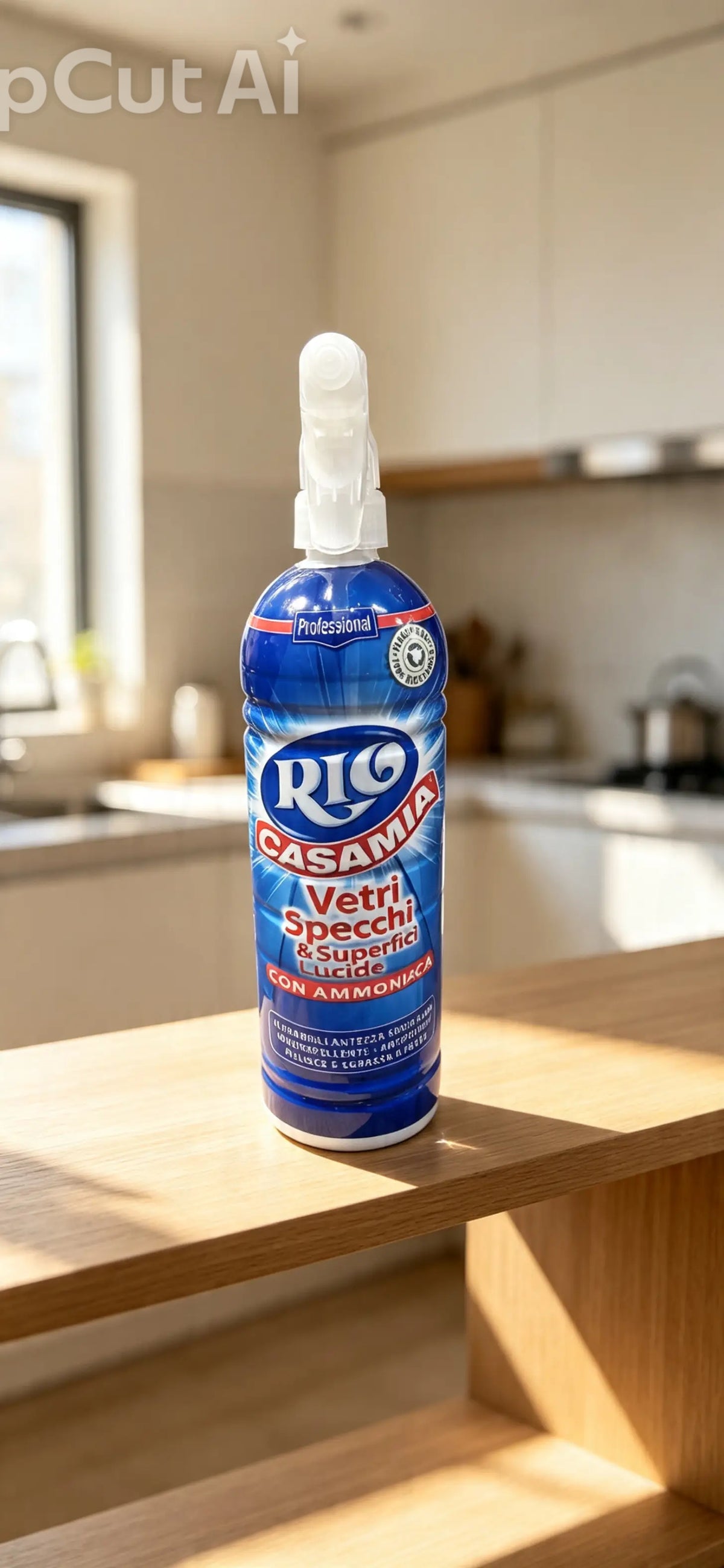 Rio Casamia Vetri Specchi & Superfici Lucide con Ammoniaca, Glass and shiny surface cleaner with ammonia 800ml