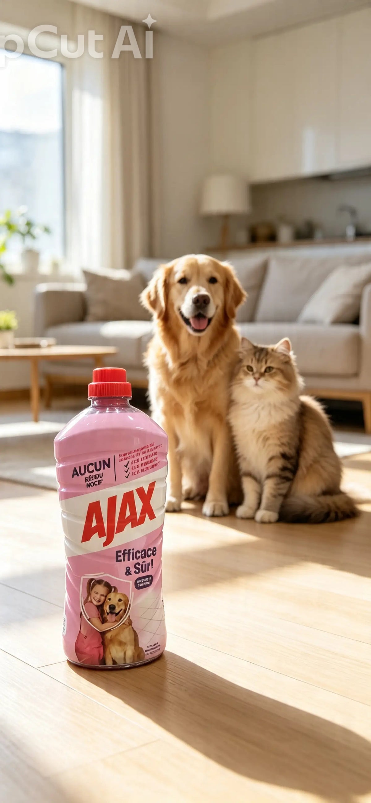 Ajax Strong & Safe universal cleaner.