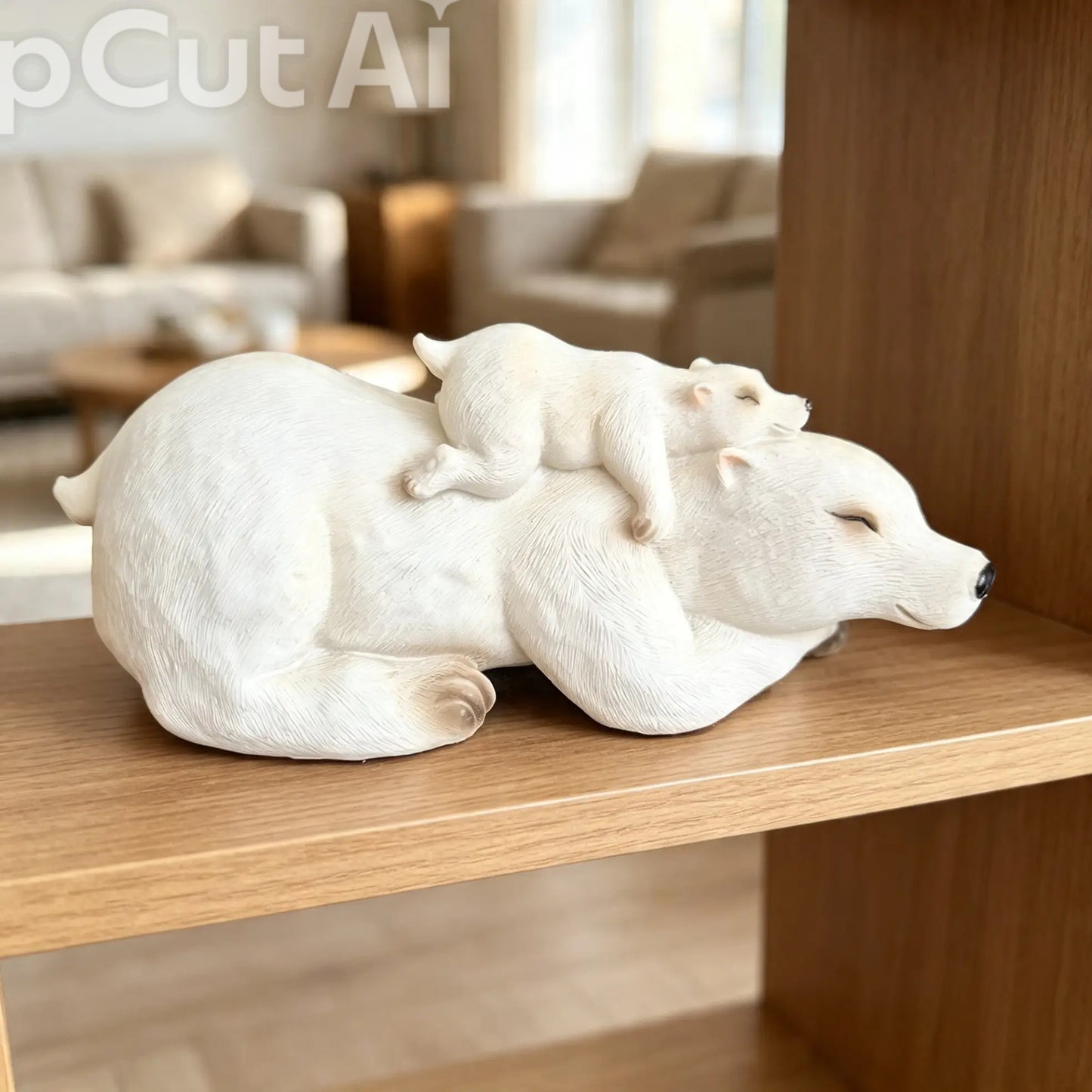 Polar Bear pals resin ornament by Leonardo
