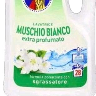 Chanteclair Muschio Bianco Laundry Detergent - 1.26 Litre, 28 Washes, Strong Scented Formula for Effective Cleaning Household