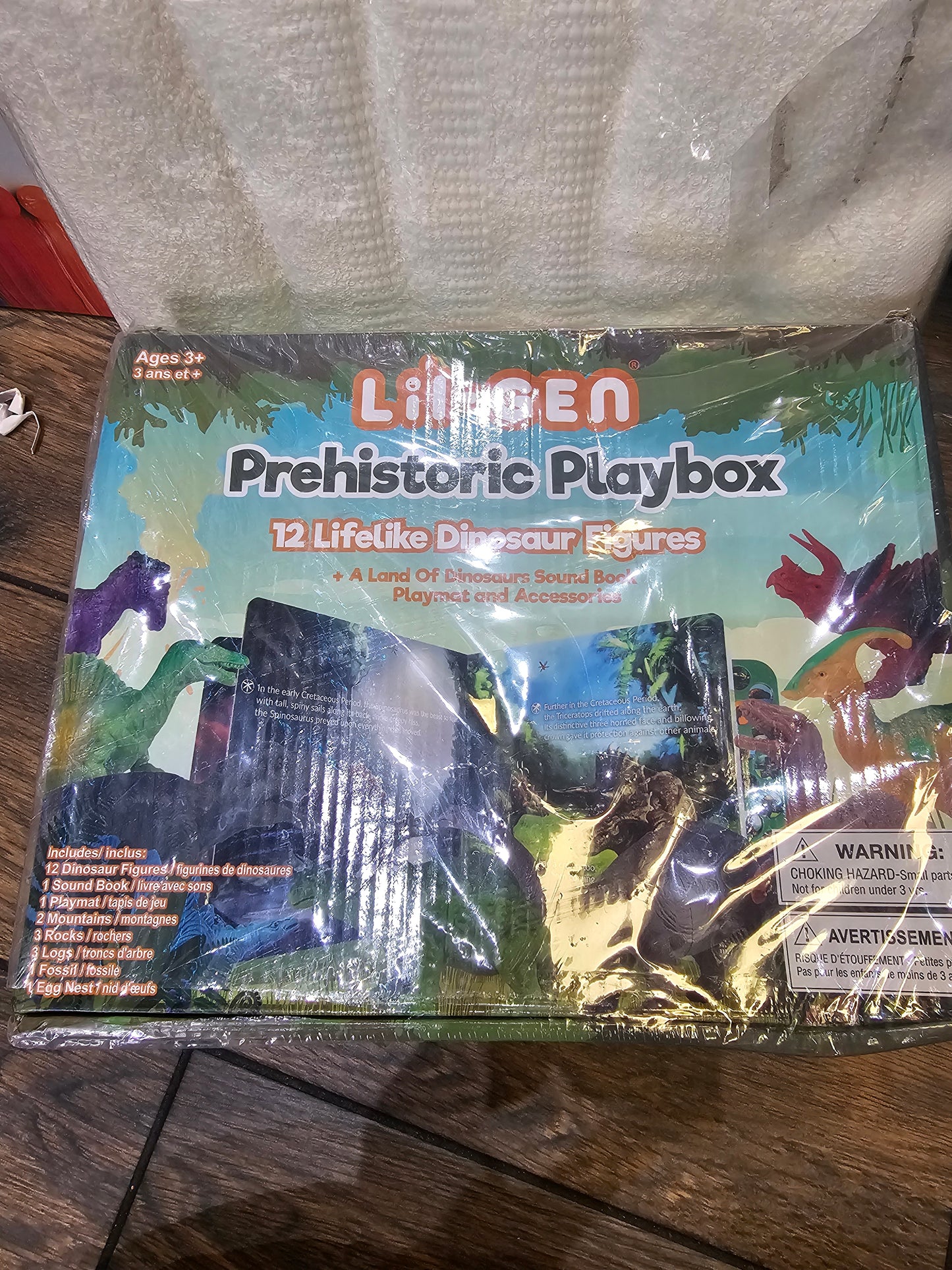 Land Of Dinosaurs Sound Book, Playmat and accessories