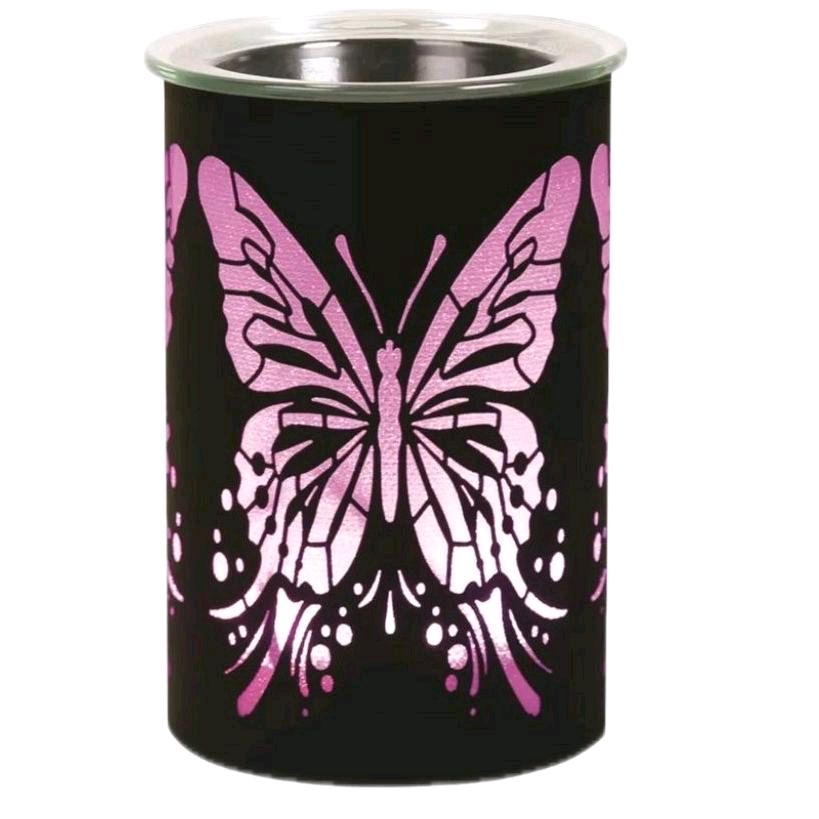 LED  wax Melter Butterfly - Black 12cm wax burner colour changing Ornaments Decor electric Fragrance Aroma