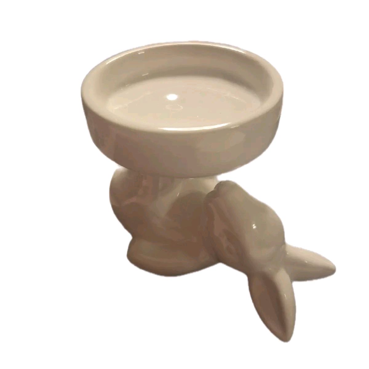 Ceramic Rabbit Candle Holder / Cupcake Holder