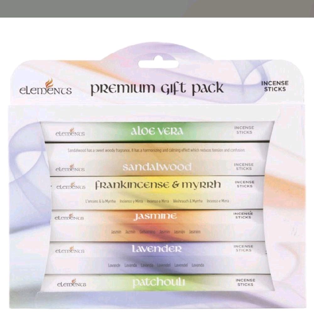 Elements Premium Fragrances Incense Gift Pack - Perfect for Relaxation and Aromatherapy