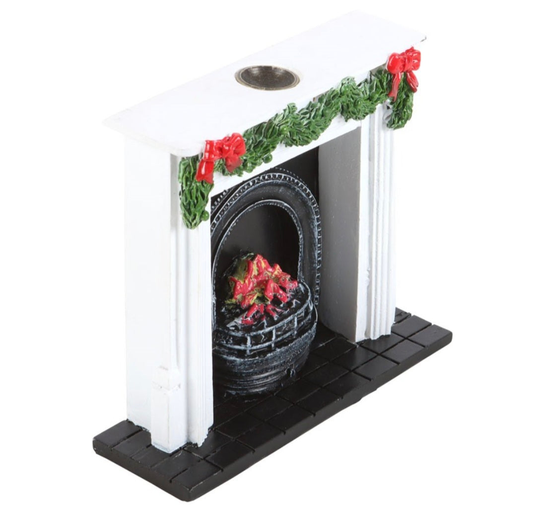 Christmas Fireplace Backflow Incense Burner