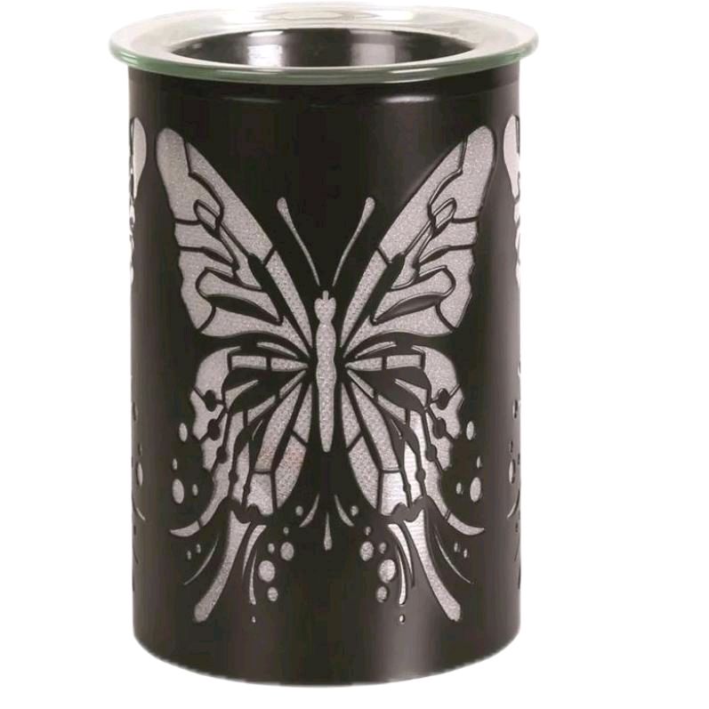LED  wax Melter Butterfly - Black 12cm wax burner colour changing Ornaments Decor electric Fragrance Aroma