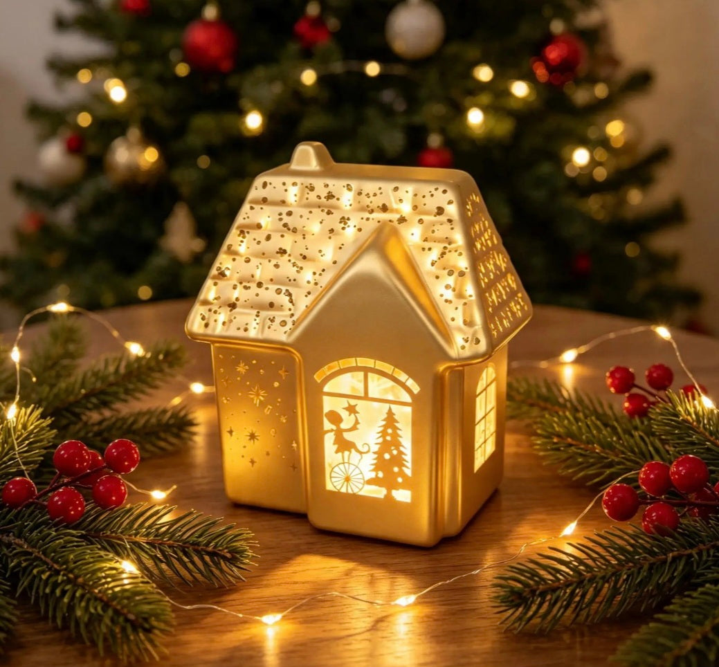 Led bright Christmas house available in 2 colour options