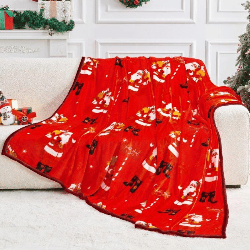 Christmas Flannel Luxury Sherpa Throw