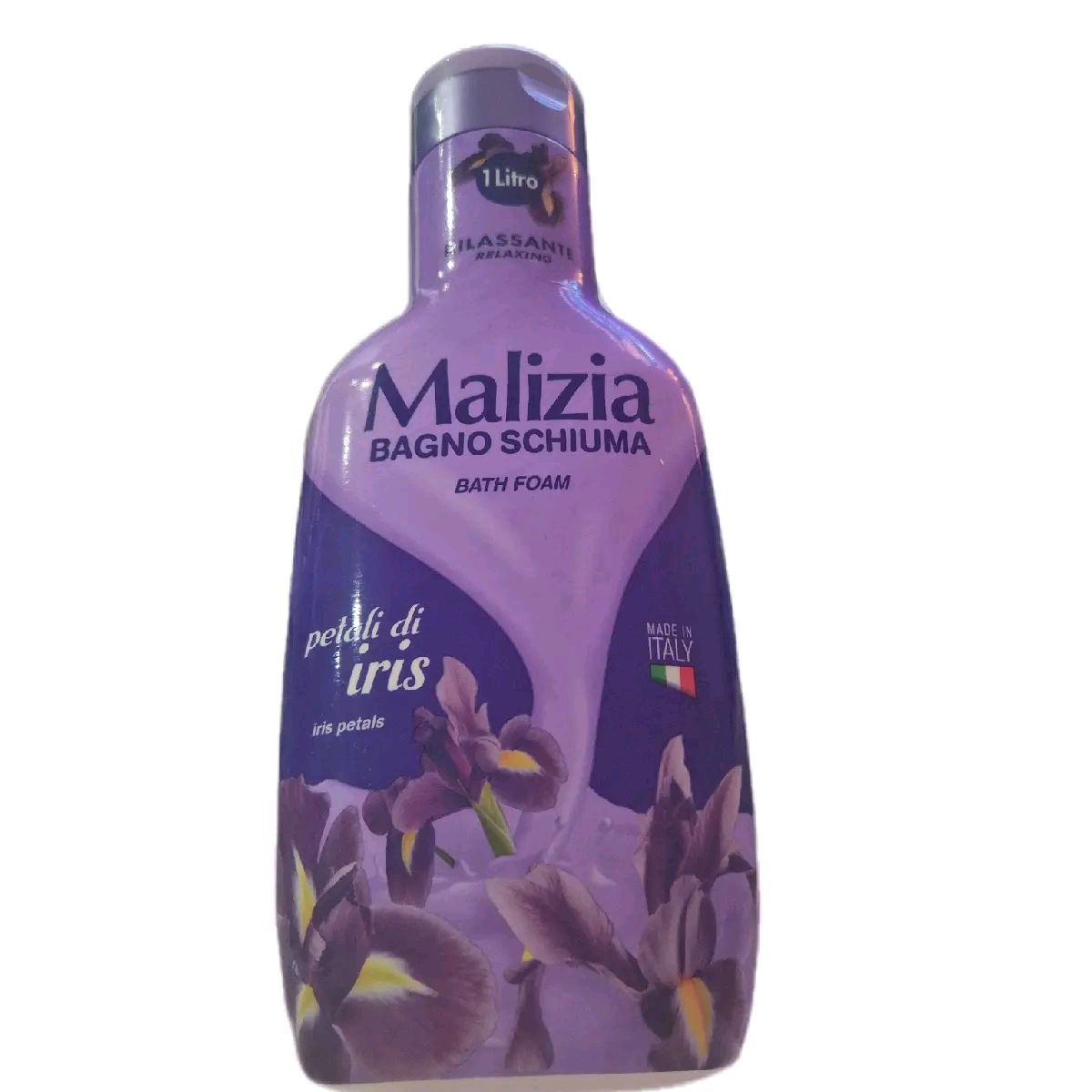 Malizia Italian Bath Foam 1Lt - iris petals fragrance