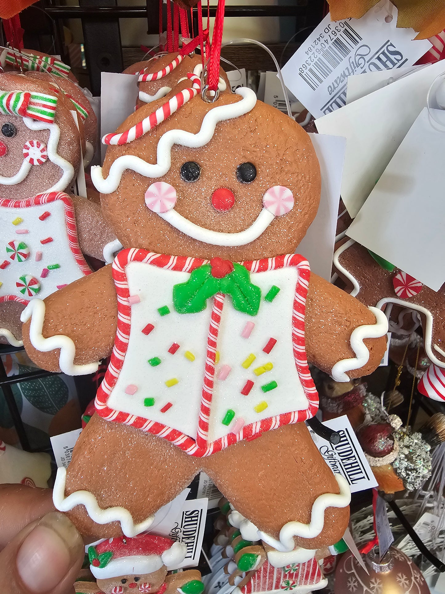 Christmas Cookie Gingerbread People Large Hanging Ornaments