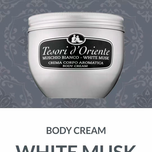 Tesori d'oriente Italian white musk body cream 300ml