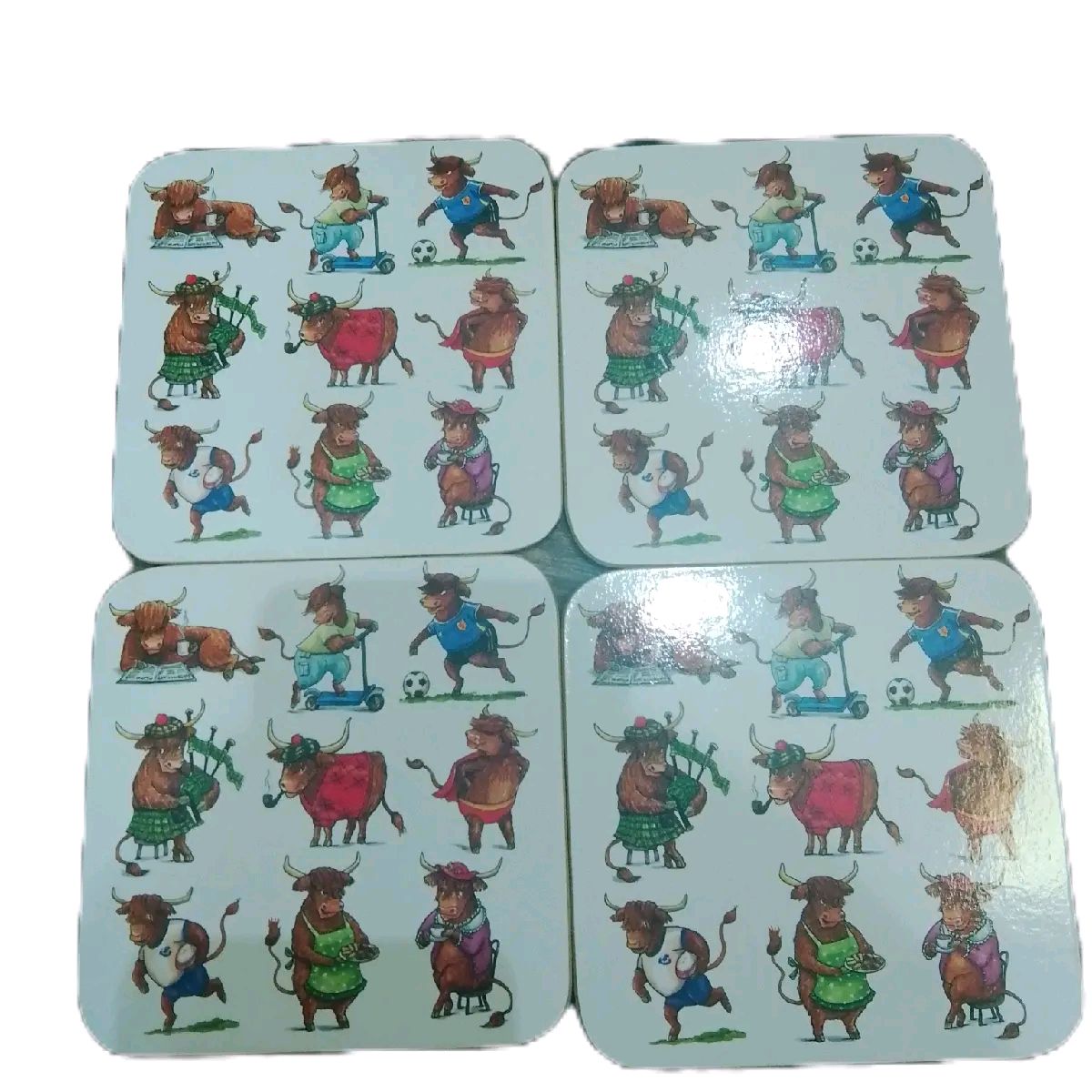 Animals Behaving Madly Coaster Set of 4