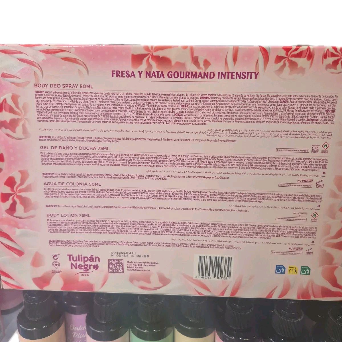 Tulipan negro gift set for bath various scents Body Care Moisturize Skincare Fragrance Scented Aroma Moisturizer