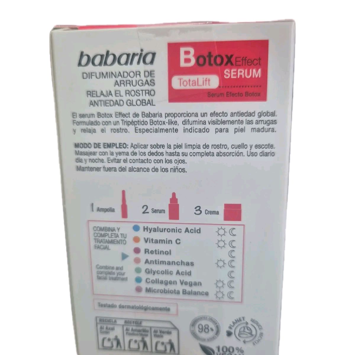Babaria Total Lift Botox Effect Serum