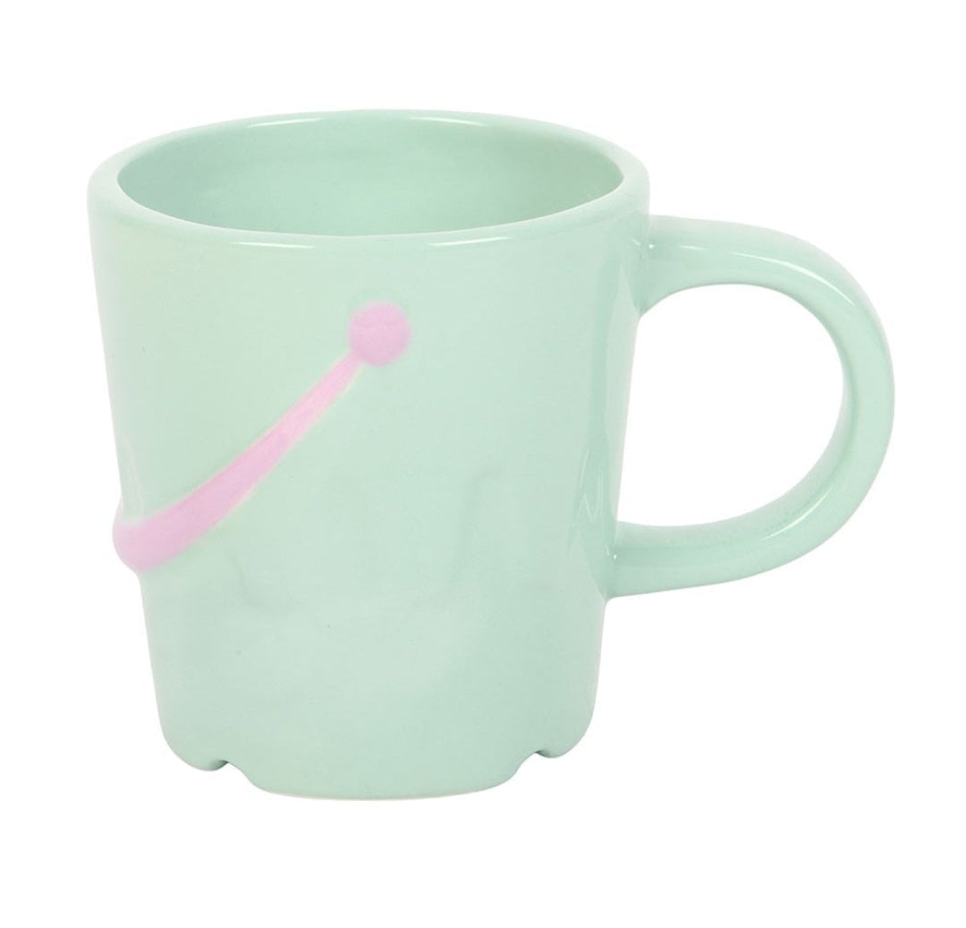Pastel Bucket Mug with Spade Spoon