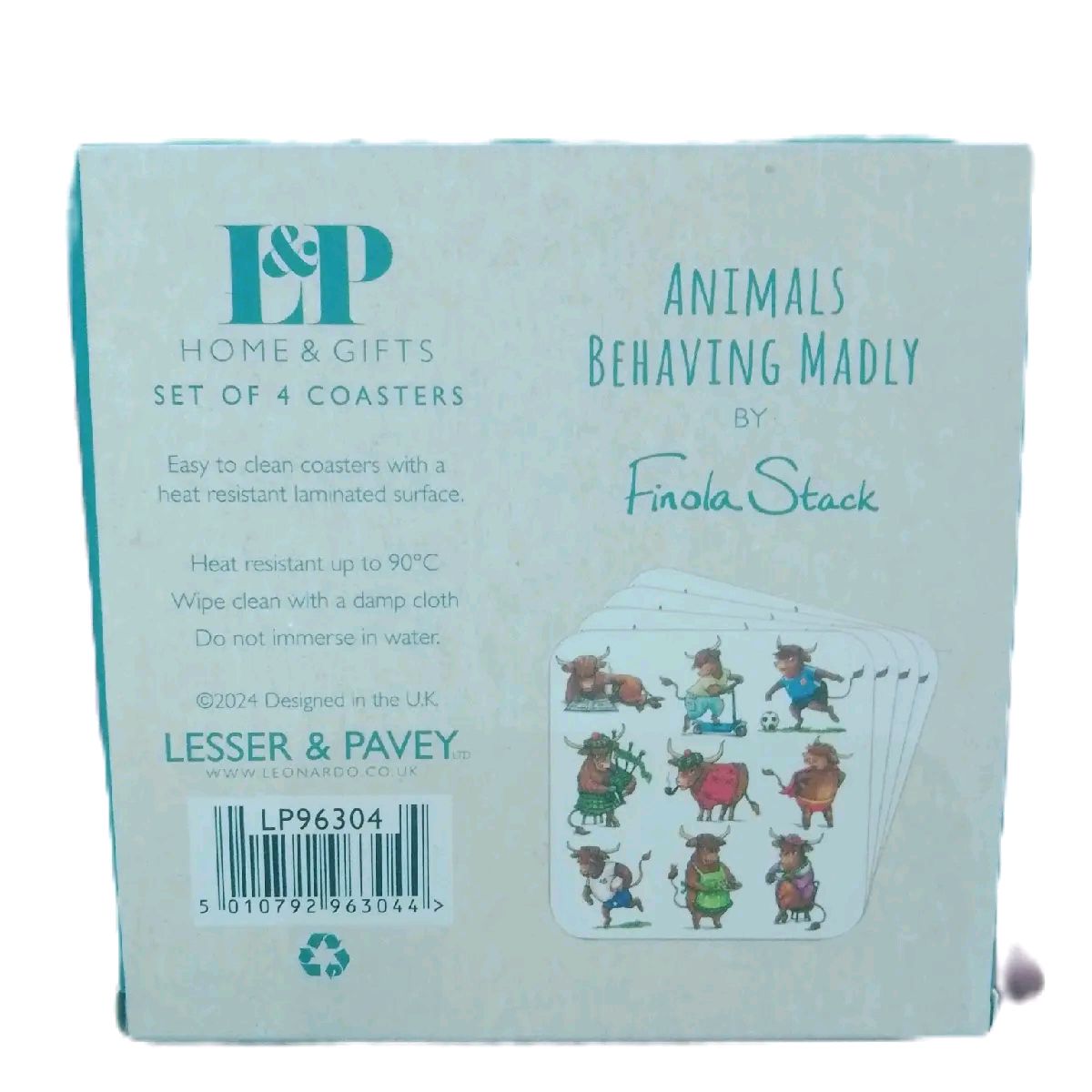 Animals Behaving Madly Coaster Set of 4