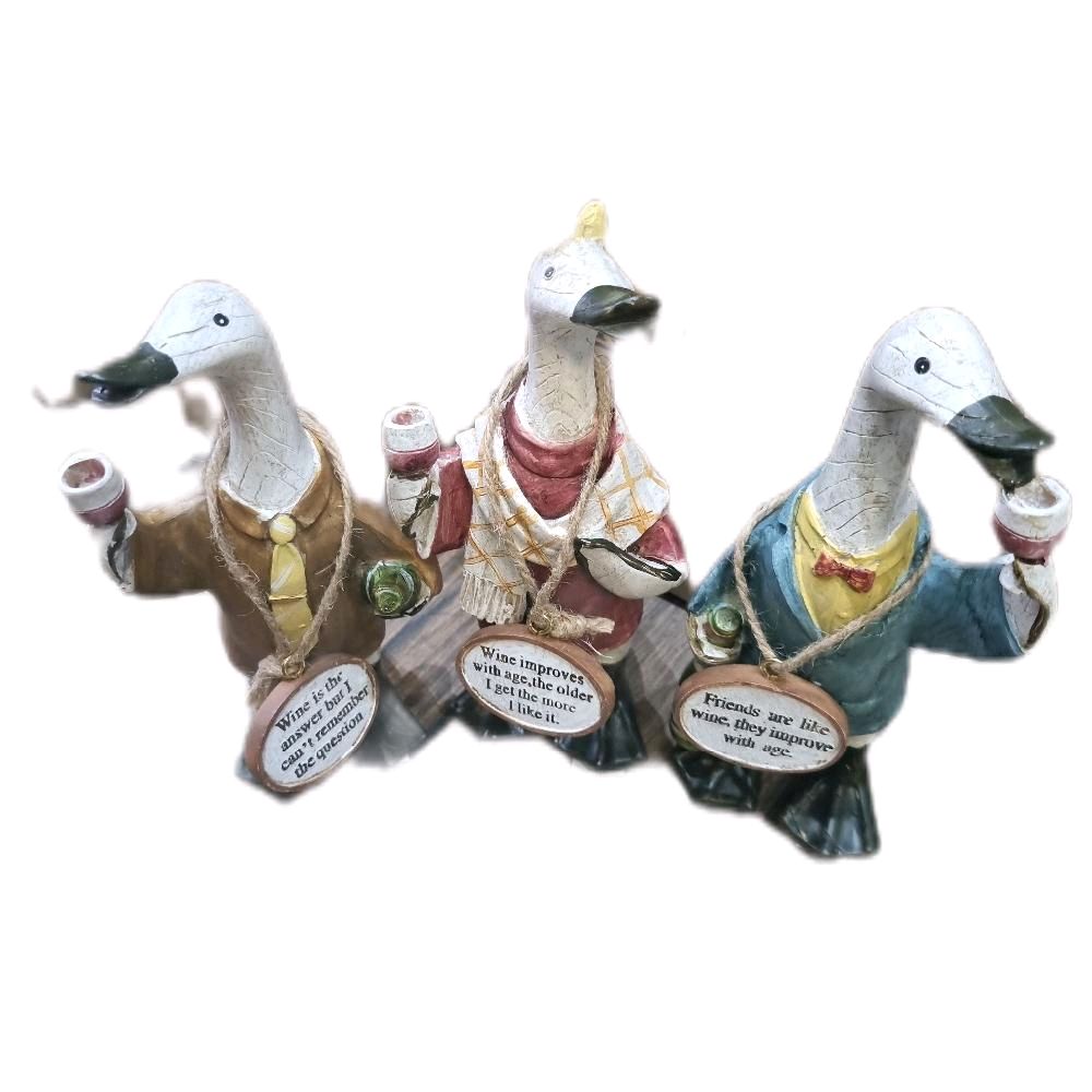 Novelty Duck Ornament with Message Plaque