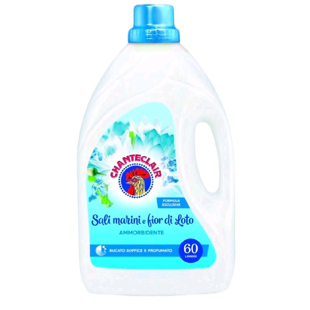Chanteclair Fabric Softener Sea Salts & Lotus Flower Formula - 60 Washes for Soft & Fragrant Laundry Household Scented Fragrance
