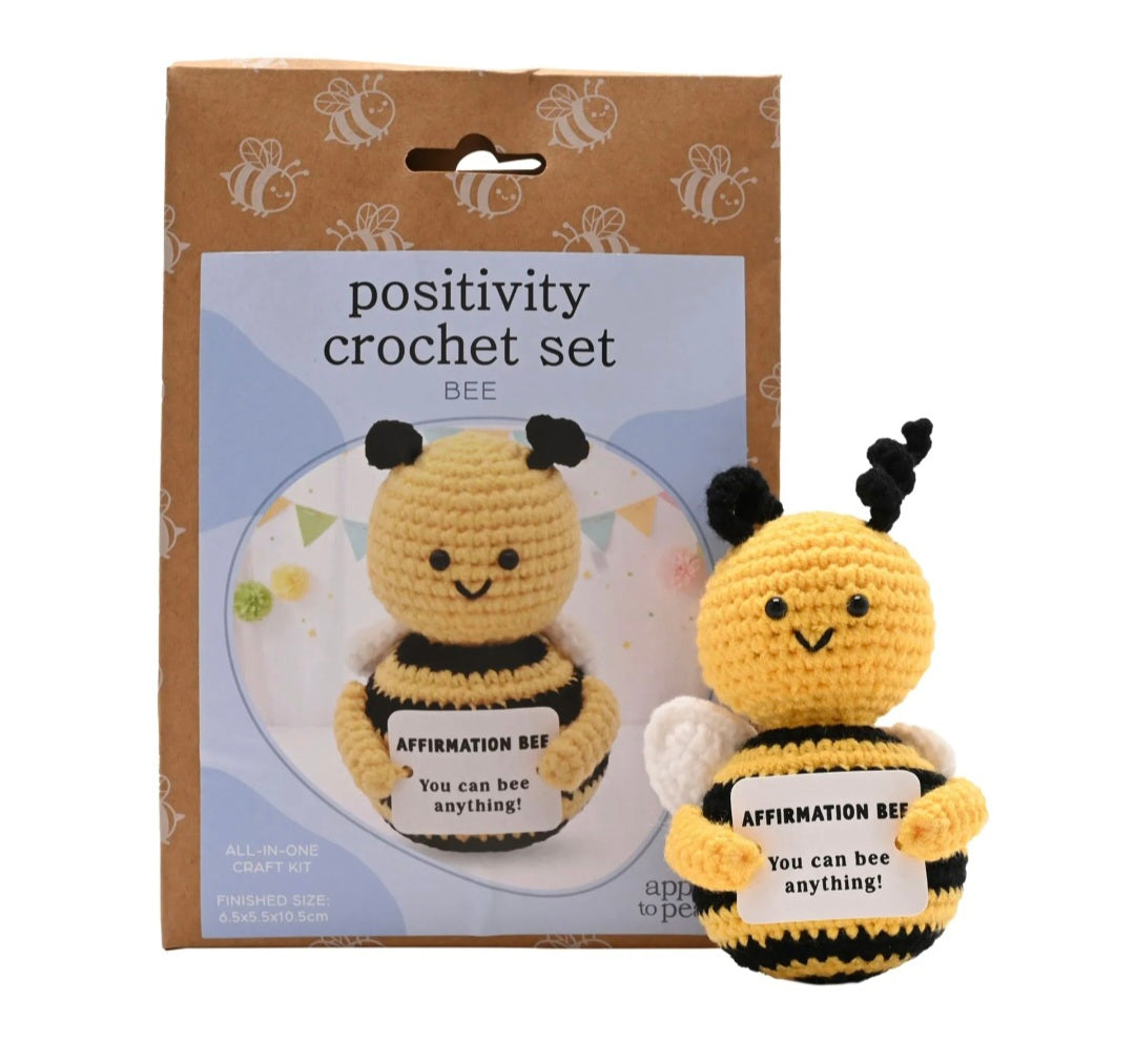 Positivity crochet set Bee