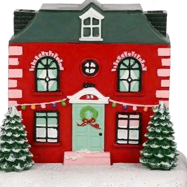 Christmas House Incense Cone Burner - Christmas Ornaments Decoration