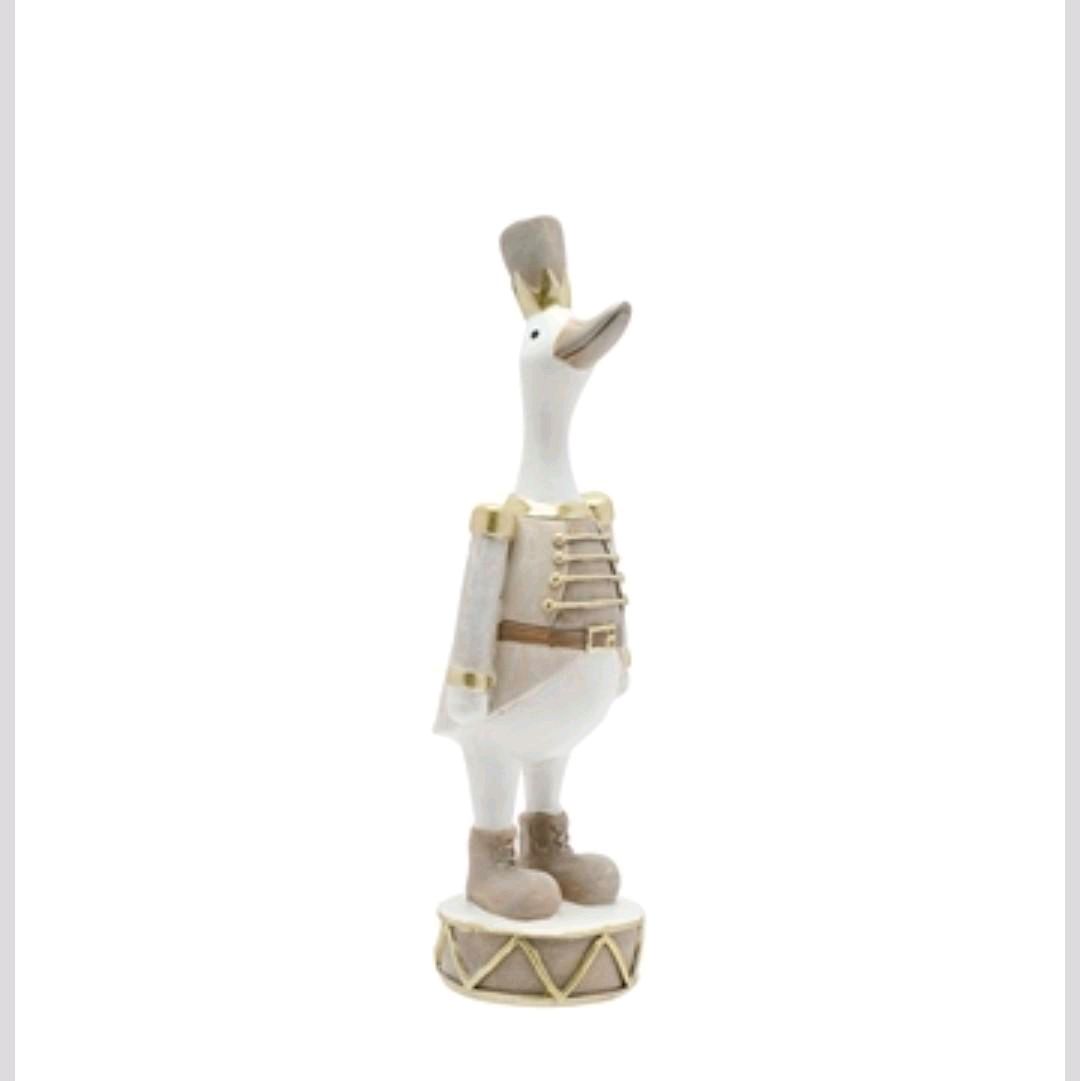 cream duck nutcracker Christmas