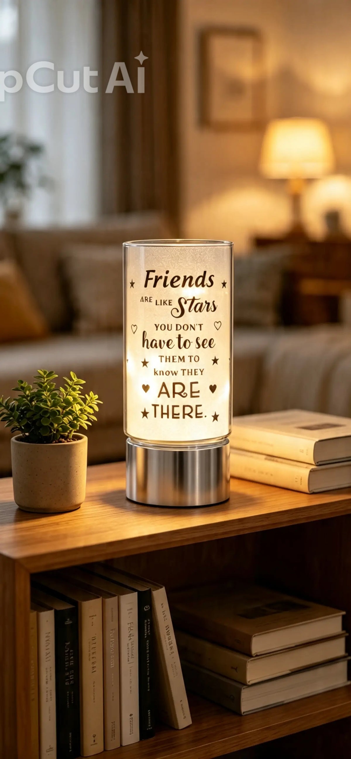 Friends are like stars -inspirational light for your home