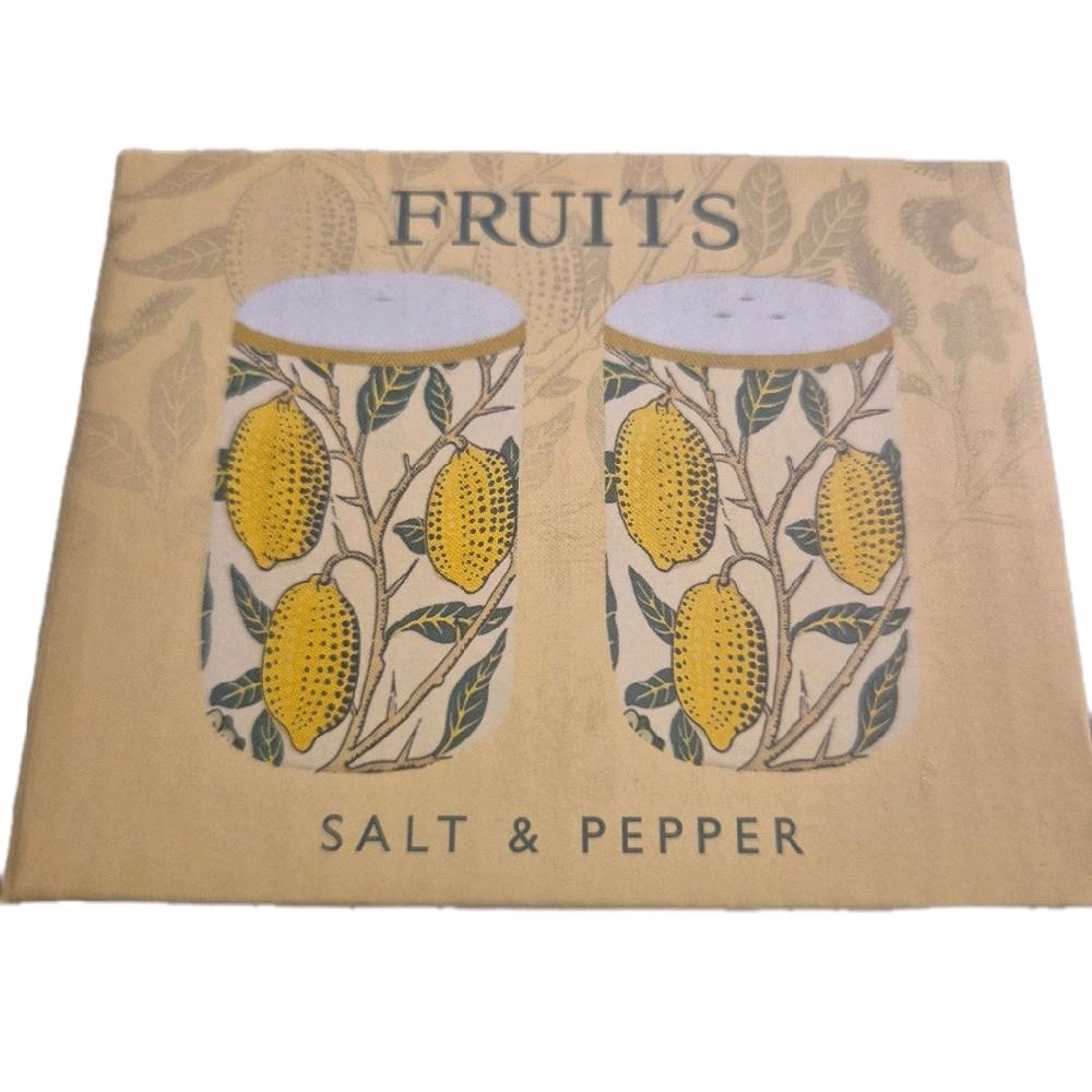 Fruits Salt & Pepper pots Seasoning Kitchen Ceramic