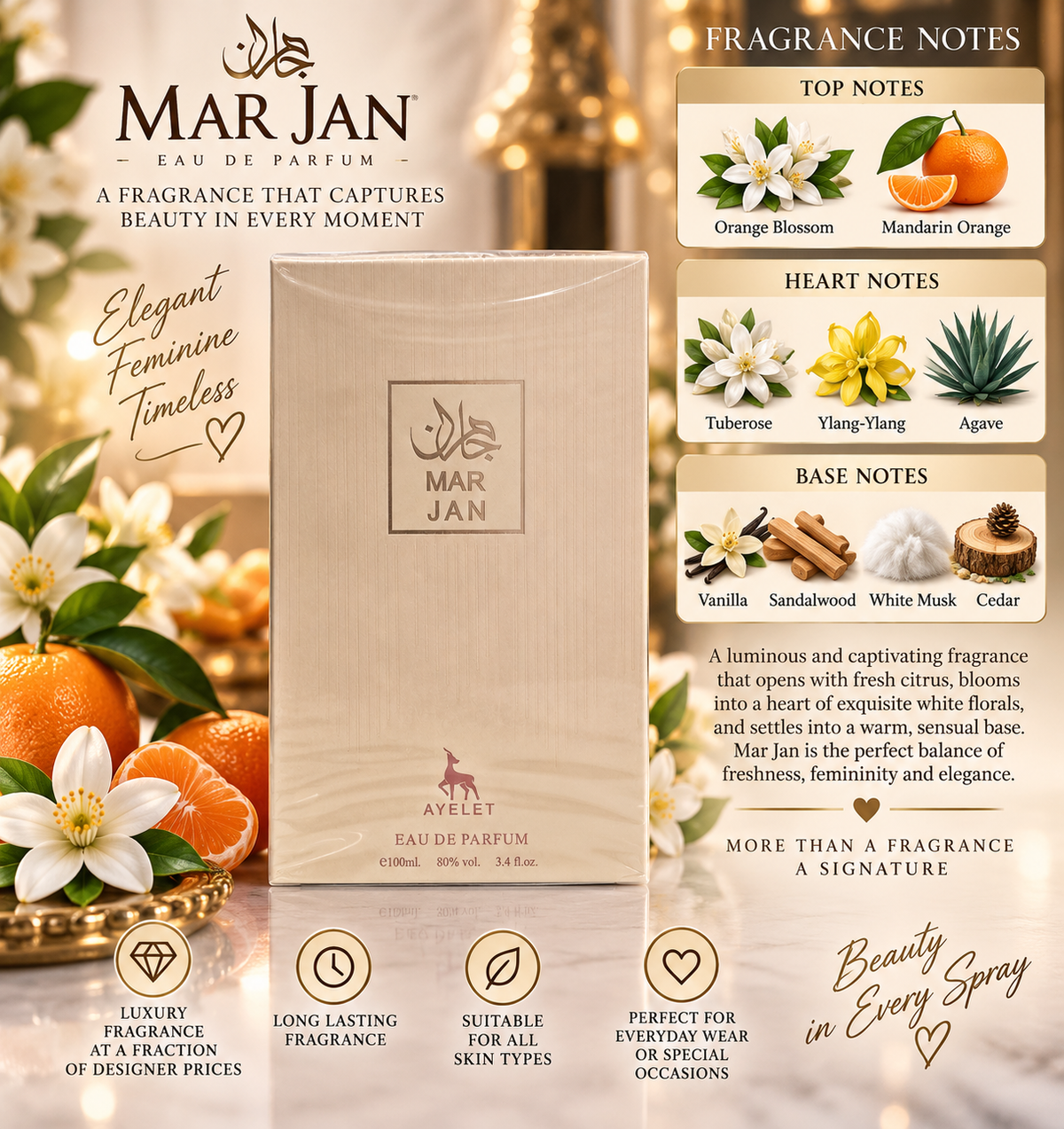 Mar Jan eau de parfum 100ml by ayelet