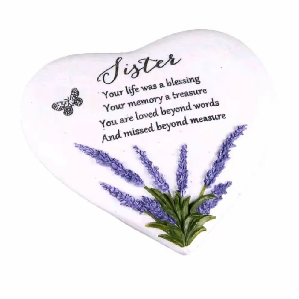 Lavender Memorial Grave Stone (4 styles ) Ornaments