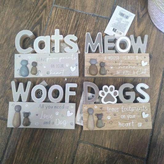 Furry Friends Home Plague sign , 4 designs