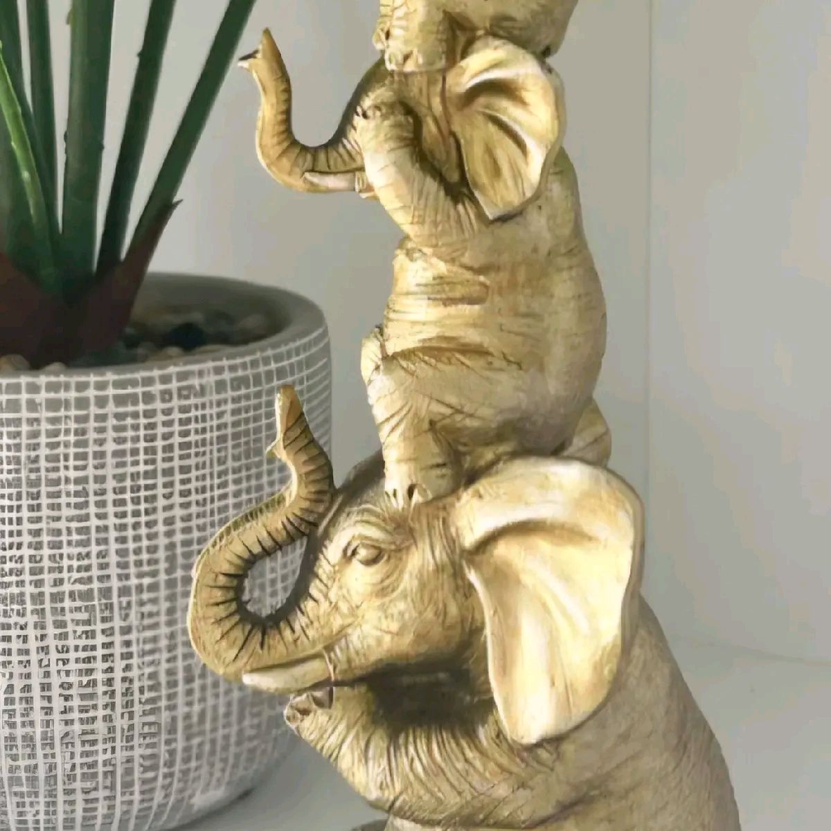 3 Wise Elephants Figurines