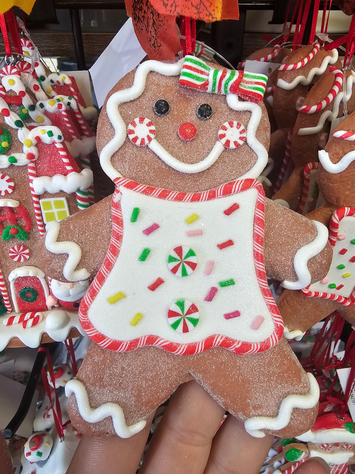 Christmas Cookie Gingerbread People Large Hanging Ornaments