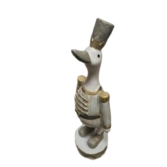 cream duck nutcracker Christmas