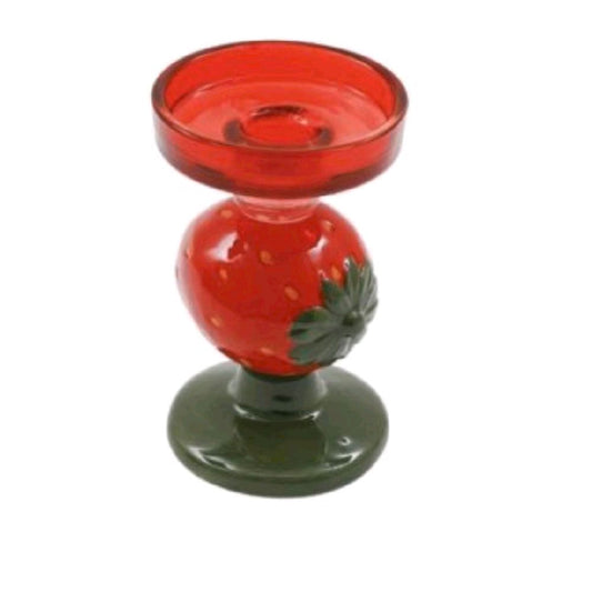 Small Strawberry Candlestick - Festive Home Decor - Ornaments Gift
