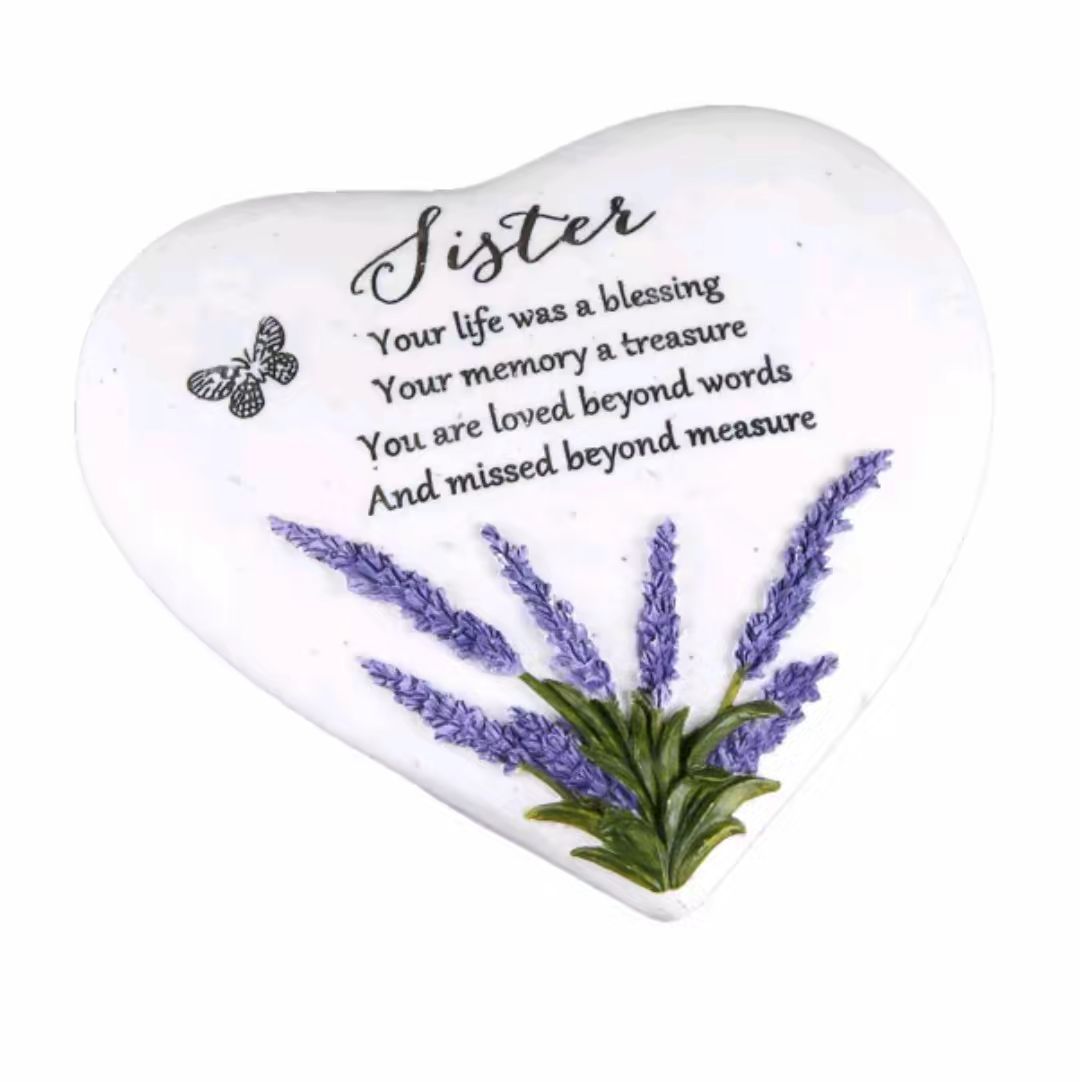 Lavender Memorial Grave Stone (4 styles ) Ornaments