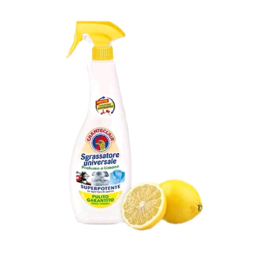 ChanteClair Limone Sgrassatore Universal Extremely Strong Cleaning Fluid Degreaser Cleaner Universal Lemon Degreaser 600 ml Superpotente Punto Garantito Household Spray Scented