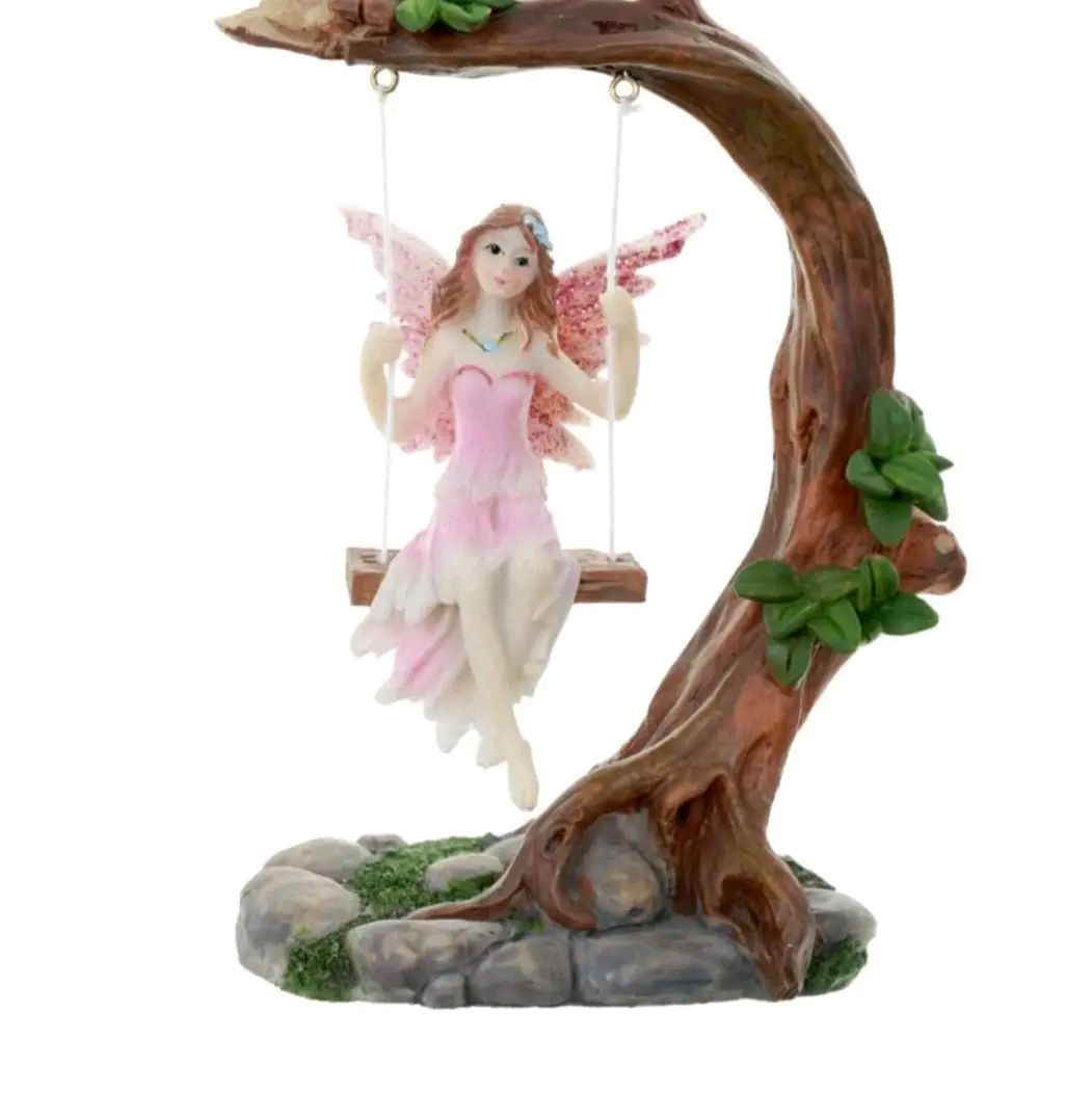 Flower Fairy Swing Figurine - Home Decor Ornament