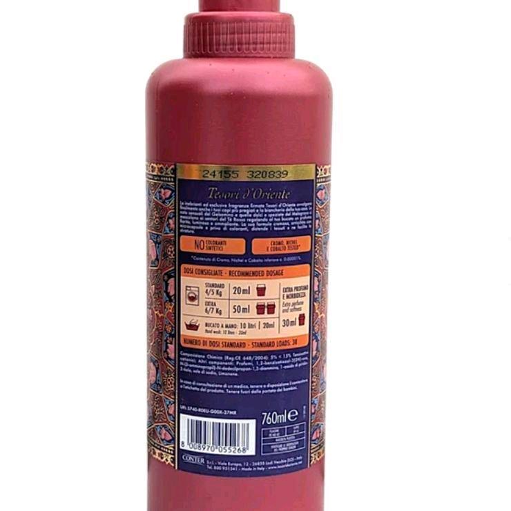 Tesori Laundry Softener in Pomegranate & Red Tea 760ml - Cruelty-Free Formula for Luxurious Fabric Care