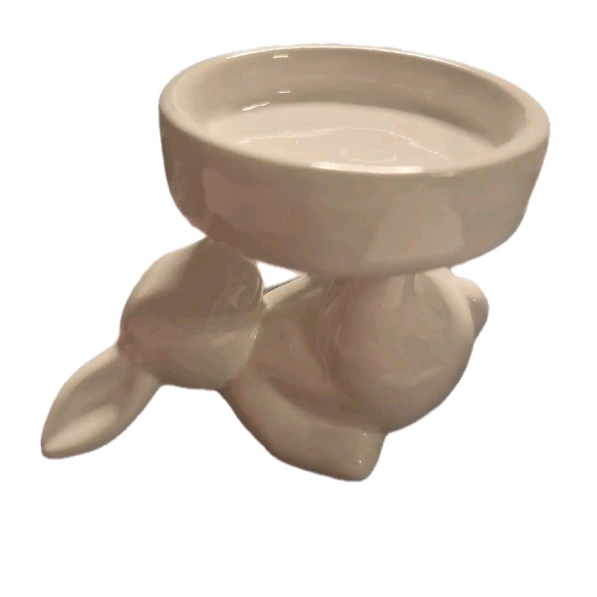 Ceramic Rabbit Candle Holder / Cupcake Holder