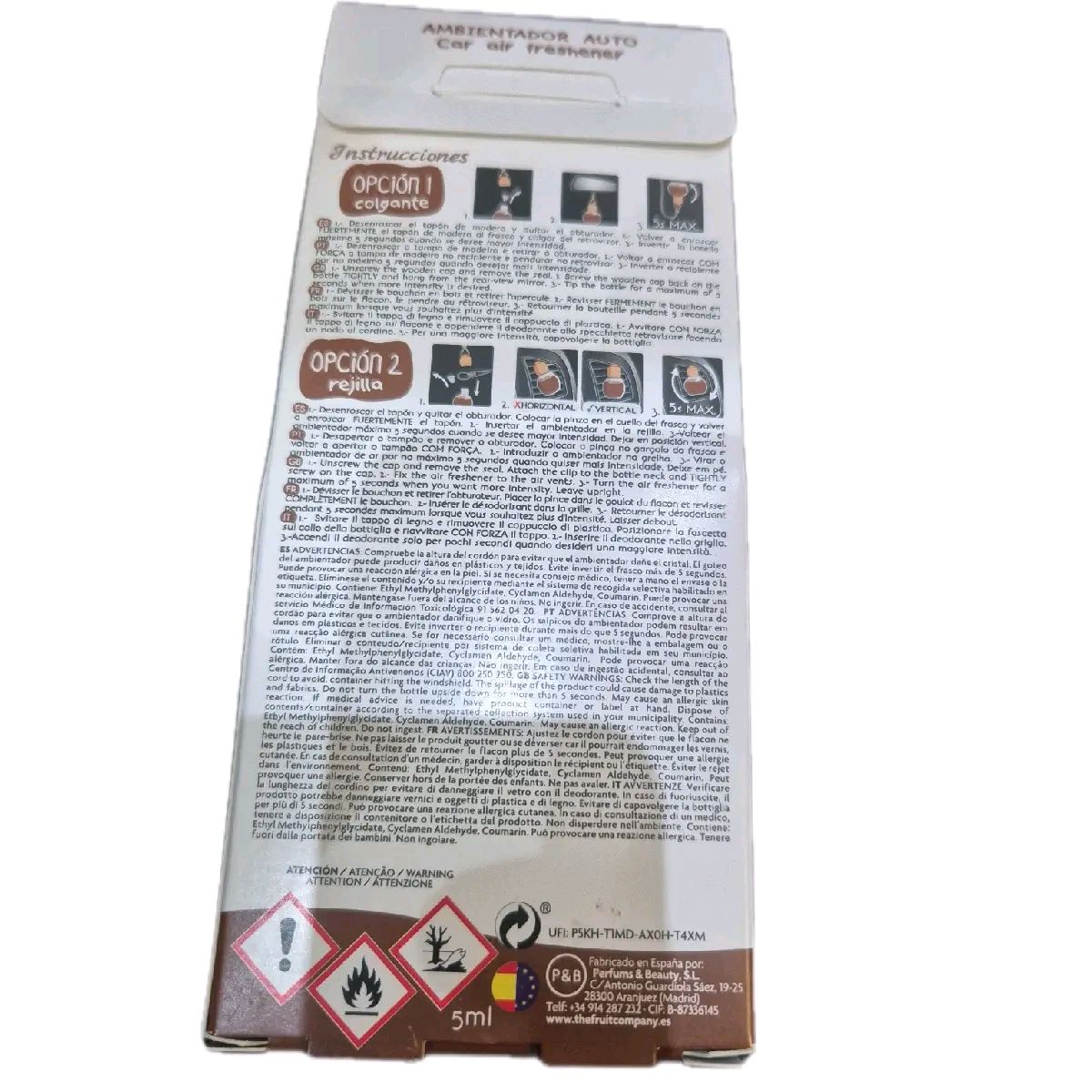 the fruit company car air freshener 5ml