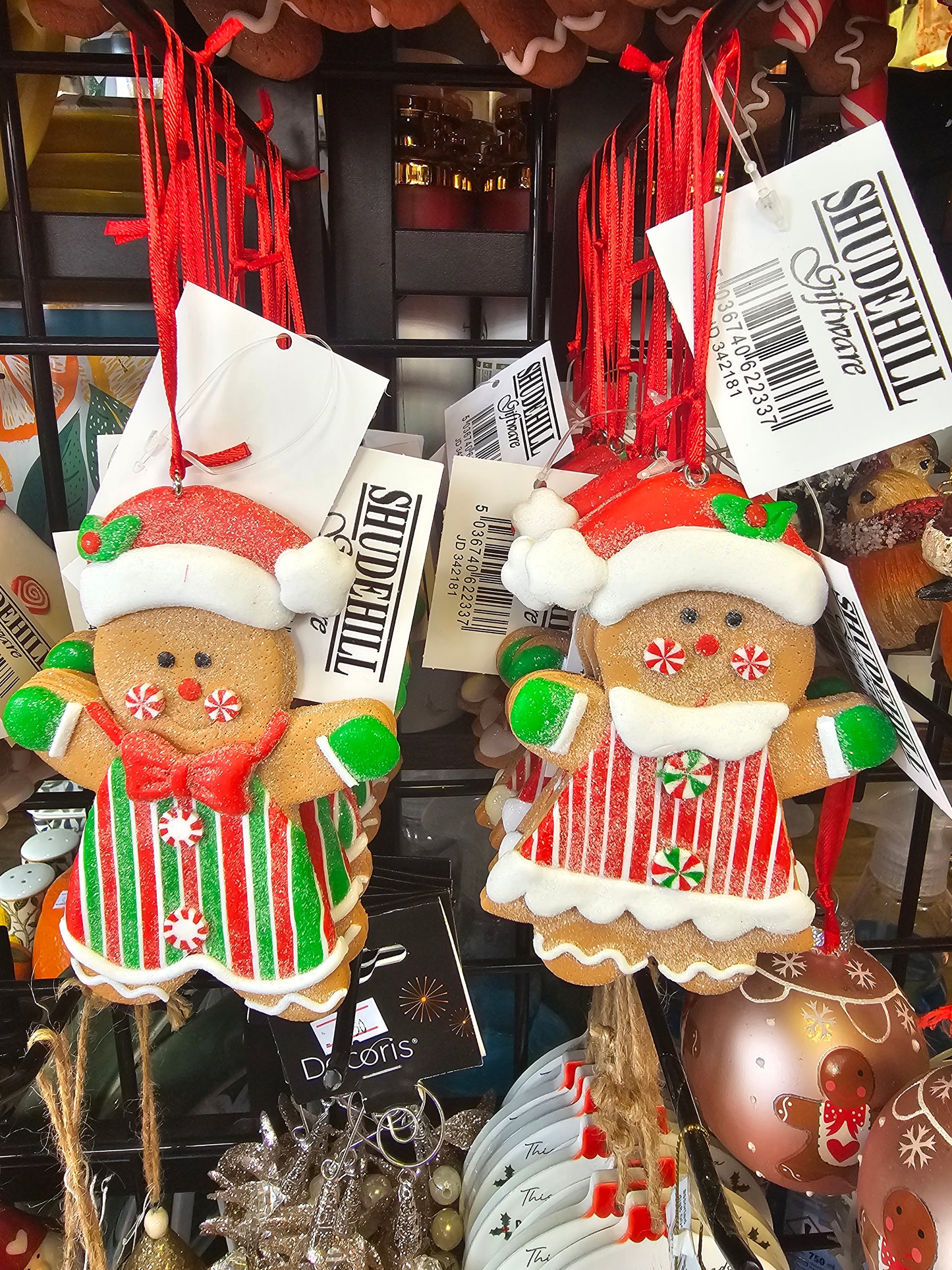 Christmas Cookie Gingerbread People Medium Hanging Ornaments