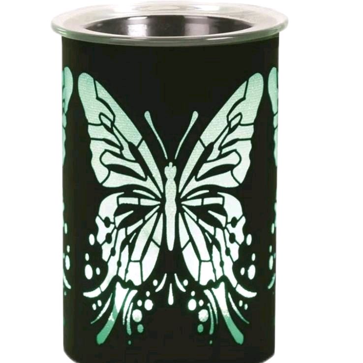 LED  wax Melter Butterfly - Black 12cm wax burner colour changing Ornaments Decor electric Fragrance Aroma