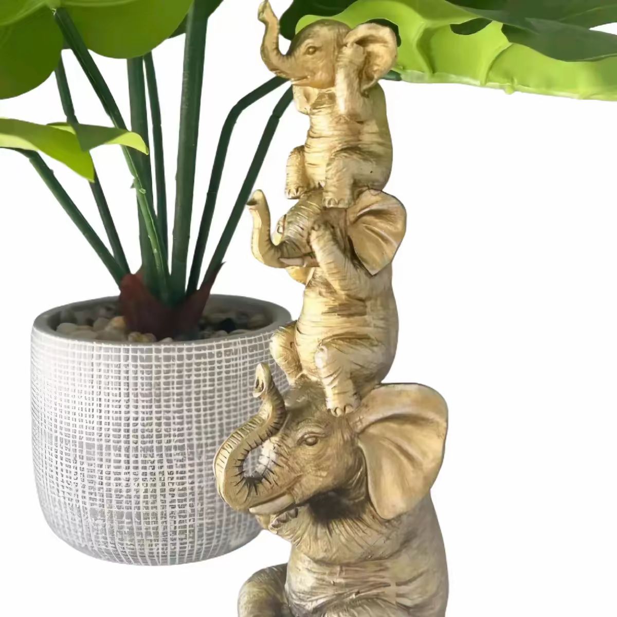3 Wise Elephants Figurines