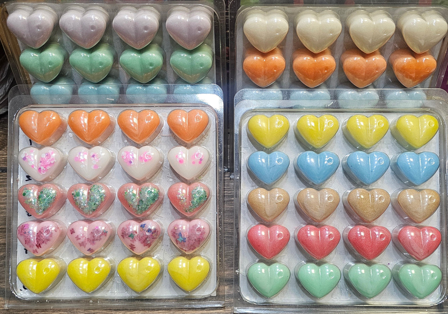 20 Heart Wax Melt Clamshell Collections