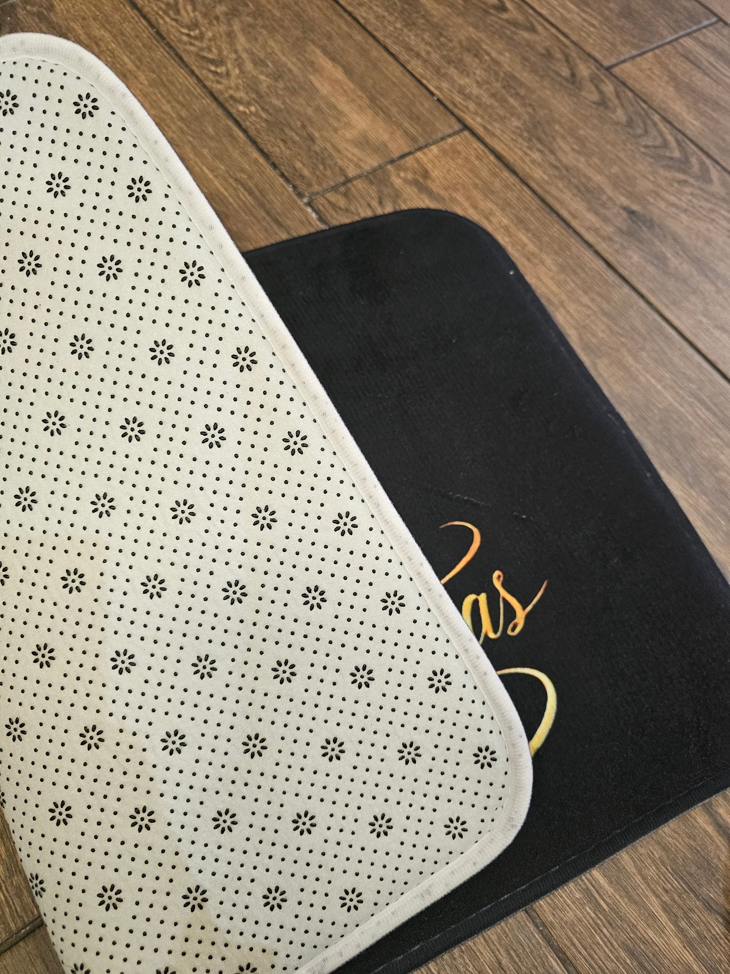 Black and Gold Reindeer Door mat 40cm x 60cm