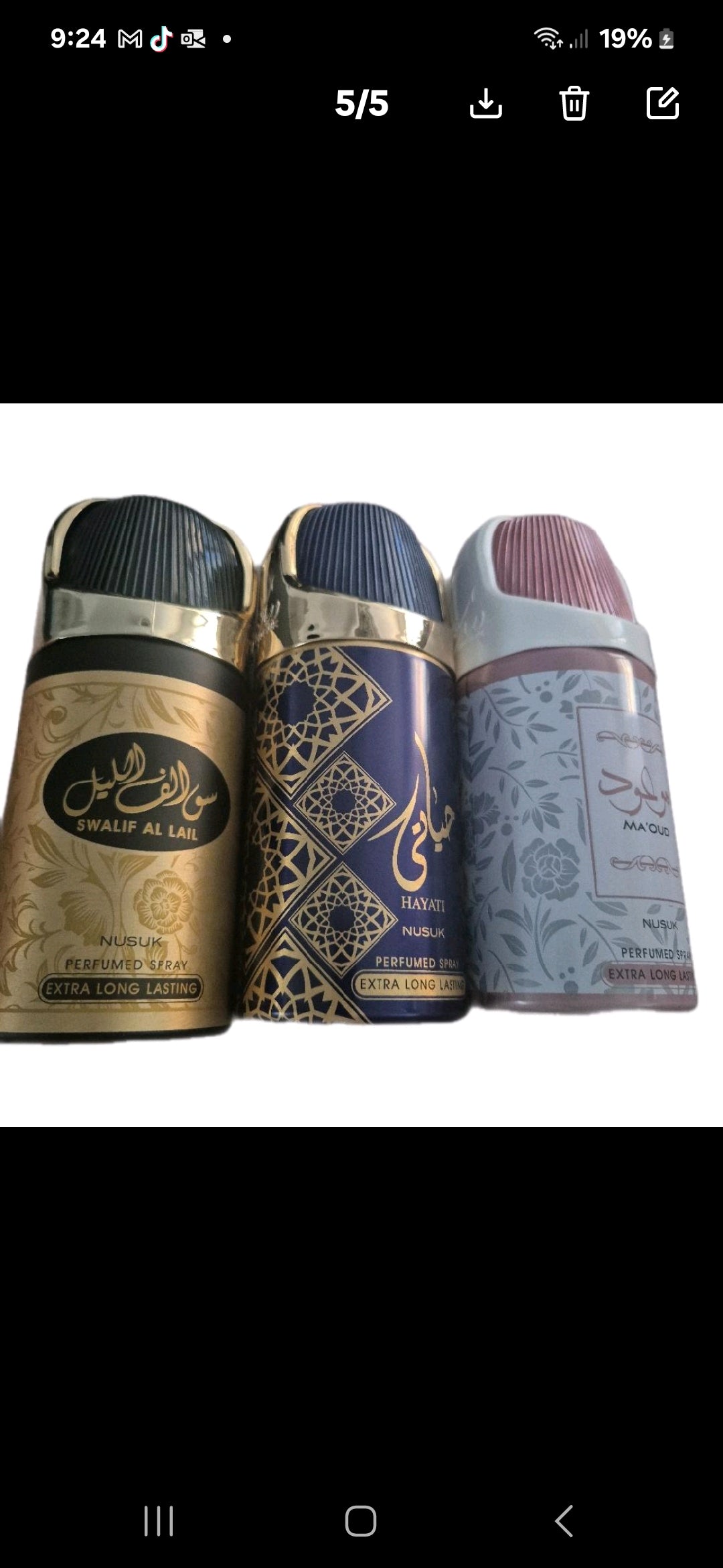 Scented Body Sprays 250ml - Extra Long Lasting Perfumed Fragrances by Swalif Al Lail Hayati & Ma'oul Aroma